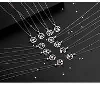 Fashion Constellation Sterling Silver Plating Pendant Necklace 1 Piece main image 6