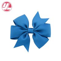 Fashion Solid Color Ribbed Mermaid Bow Hairpin Hair Accessories Children's Hair Accessories sku image 6