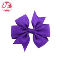 Fashion Solid Color Ribbed Mermaid Bow Hairpin Hair Accessories Children's Hair Accessories sku image 26