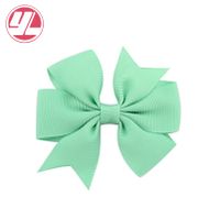 Fashion Solid Color Ribbed Mermaid Bow Hairpin Hair Accessories Children's Hair Accessories sku image 35