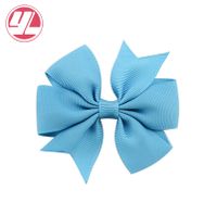 Fashion Solid Color Ribbed Mermaid Bow Hairpin Hair Accessories Children's Hair Accessories sku image 36