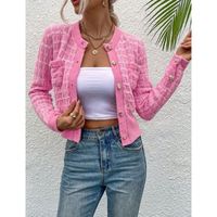 Women's Cardigan Long Sleeve Sweaters & Cardigans Button Casual Solid Color main image 3