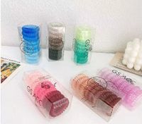 Simple Style Solid Color Plastic Stoving Varnish Hair Tie 1 Set main image 1