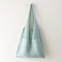 Women's Fashion Solid Color Polyester Shopping Bags sku image 1