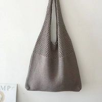 Women's Basic Solid Color Polyester Shopping Bags sku image 9