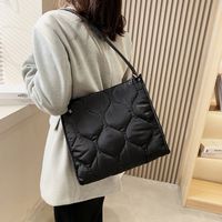 Women's Large Autumn&winter Nylon Lingge Fashion Square Zipper Tote Bag main image 4