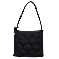 Women's Large Autumn&winter Nylon Lingge Fashion Square Zipper Tote Bag main image 3