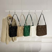 Women's Large Autumn&winter Nylon Lingge Fashion Square Zipper Tote Bag main image 1
