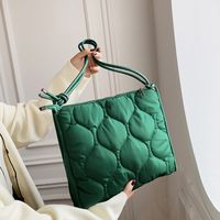 Women's Large Autumn&winter Nylon Lingge Fashion Square Zipper Tote Bag sku image 3