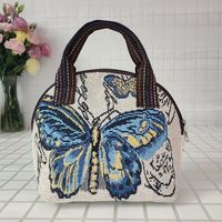 Women's Medium All Seasons Cotton And Linen Animal Fashion Shell Zipper Handbag sku image 1
