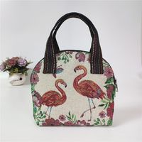 Women's Medium All Seasons Cotton And Linen Animal Fashion Shell Zipper Handbag sku image 15