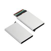 Unisex Solid Color Alloy Open Card Holders main image 3
