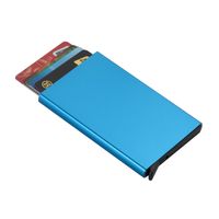 Unisex Solid Color Alloy Open Card Holders sku image 2