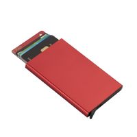 Unisex Solid Color Alloy Open Card Holders sku image 1