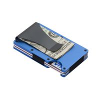 Unisex Solid Color Stainless Steel Alloy Open Card Holders main image 3