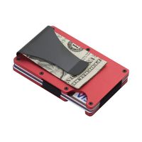 Unisex Solid Color Stainless Steel Alloy Open Card Holders main image 4