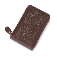 Men's Unisex Solid Color Pu Leather Zipper Wallets main image 4