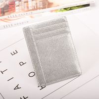 Unisex Solid Color Pu Leather Open Card Holders sku image 12