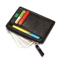 Men's Solid Color Pu Leather Zipper Wallets main image 4
