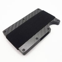 Carbon Faser Automatische Kassette Kreditkarte Tasche Ultra-dünne Visitenkarte Box main image 2