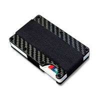 Carbon Fiber Automatic Cassette Credit Card Bag Ultra-thin Business Card Box sku image 1