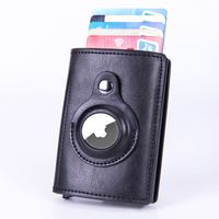 Men's Solid Color Pu Leather Open Card Holders main image 1