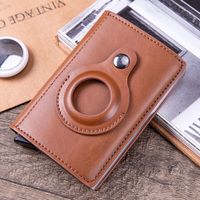 Men's Solid Color Pu Leather Open Card Holders main image 2