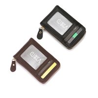 Men's Unisex Solid Color Pu Leather Zipper Wallets main image 3