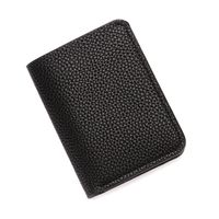 Men's Solid Color Pu Leather Open Wallets sku image 1