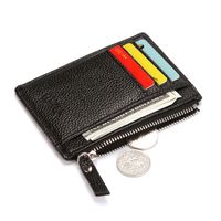 Men's Solid Color Pu Leather Zipper Wallets main image 3
