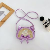 Women's Small Pu Leather Cartoon Cute Semicircle Zipper Crossbody Bag sku image 5