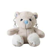 Kid's Small Plush Little Bear Cute Zipper Crossbody Bag main image 2