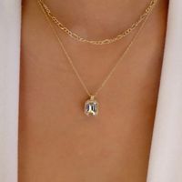 Moda Cruzar Mariposa Aleación Diamantes De Imitación Mujeres Collar Colgante 1 Pieza main image 3