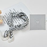 Women's Elegant Fashion Printing Satin Printing Silk Scarves sku image 24