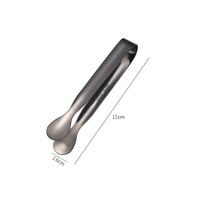 Fashion Solid Color Stainless Steel Food Tongs 1 Piece sku image 5