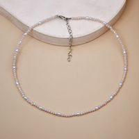 Fashion Gold Crystal Color Alloy Necklace Clavicle Chain Female sku image 6