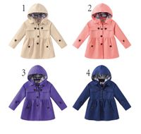 Fashion Solid Color Cotton Girls Outerwear main image 1