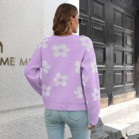 Women's Sweater Long Sleeve Sweaters & Cardigans Fashion Clouds Flower main image 11