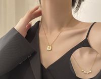 Fashion Geometric Titanium Steel Plating Zircon Necklace sku image 60