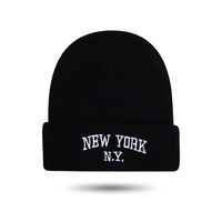 Unisex Simple Style Letter Embroidery Crimping Wool Cap sku image 5