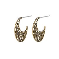 Retro Jewelry Round Spiral Earrings Swirl New Gear Earrings sku image 3