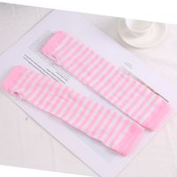 Women's Fashion Color Block Knitted Fabric Arm Sleeves sku image 11