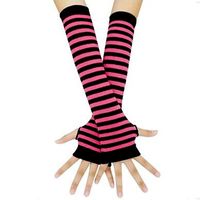 Women's Fashion Color Block Knitted Fabric Arm Sleeves sku image 10