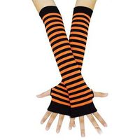 Women's Fashion Color Block Knitted Fabric Arm Sleeves sku image 12