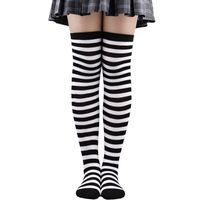 Women's Preppy Style Stripe Polyester Jacquard Socks Over The Knee Socks sku image 14