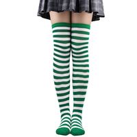 Women's Preppy Style Stripe Polyester Jacquard Socks Over The Knee Socks sku image 20