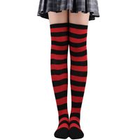 Women's Preppy Style Stripe Polyester Jacquard Socks Over The Knee Socks sku image 22