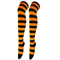 Women's Japanese Style Stripe Polyester Cotton Over The Knee Socks A Pair sku image 39