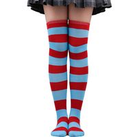 Women's Preppy Style Stripe Polyester Jacquard Socks Over The Knee Socks sku image 27