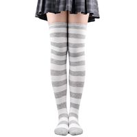 Women's Preppy Style Stripe Polyester Jacquard Socks Over The Knee Socks sku image 18